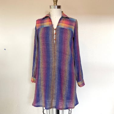 1970s Indian cotton gauze tunic 