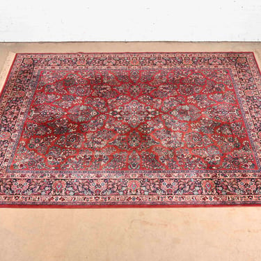 Karastan Sarouk Room Size Wool Rug, Circa 1950s