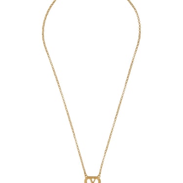 Valentino Garavani Women Metal &quot;Ovalette&quot; Necklace With Swarovski® Pearl