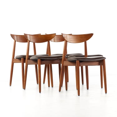 Harry Ostergaard for Moreddi Mid Century Teak Dining Chairs - Set of 5 - mcm 