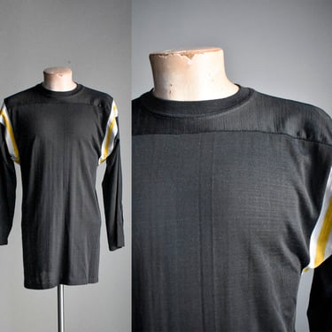 1970s Black & Yellow Athletic Shirt 