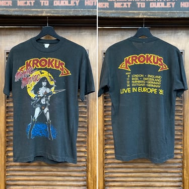 Vintage Krokus Shirt 80s Tour T Shirt Band Concert Shirt