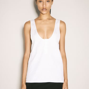 Saint Laurent Women Henley Tank Top