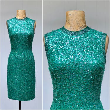 sachin and babi light blue dress 1960s Vintage Floral Wiggle Dress – Ada's Attic Vintage main image 0