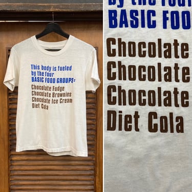 Vintage 1980’s Funny Dessert Food Groups “Screen Stars” T-Shirt, 80’s Tee Shirt, Vintage Clothing 