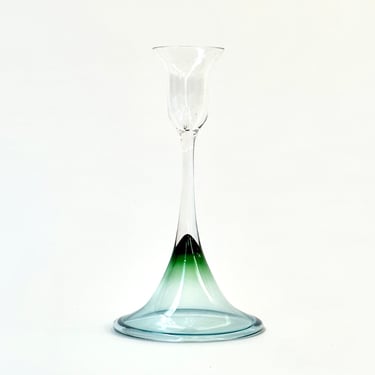 Glass Candleholder by Nils Landberg for Orrefors