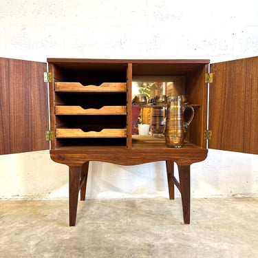 Danish Mid Century Modern Bar Cabinet 
