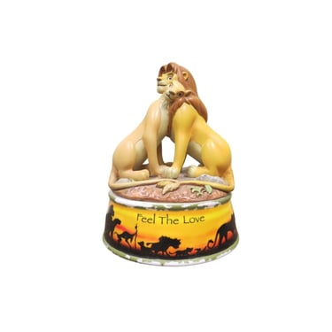 Disney Lion King Music Box - Simba Nala Can You Feel the Love Tonight - Sankyo 