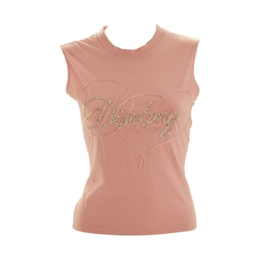 Dior Pink 'Diorling' Beaded Tank