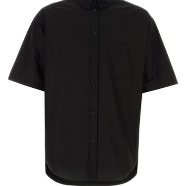 Balenciaga Man Black Poplin Oversize Shirt