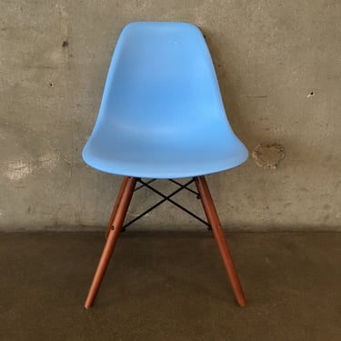 Mid Century Modern Style Molded Blue Chair