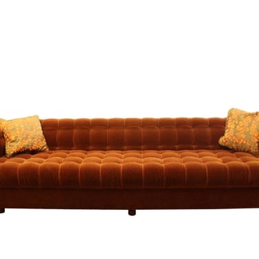 Mid Century Modern Dunbar Probber Attributed Tufted Party Sofa 