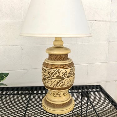 Ceramic and Brass Stiffel Table Lamp