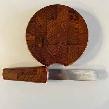 Jens Quistgaard Cheese Cutting Board with Knife