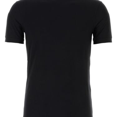 Giorgio Armani Man Black Stretch Viscose T-Shirt