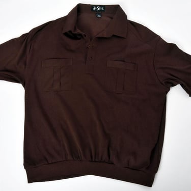 80's Alan Stuart Men's XXL Shirt Vintage Pullover Polo, 50