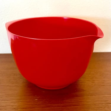 Vintage Red Rosti Mepal Service 3 Liter Denmark Melmac Melamine Mixing Bowl 