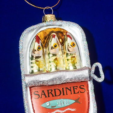 Sardine Glass Ornament