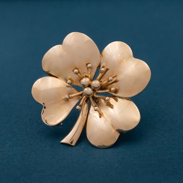 Tiffany & Company 4-Leaf Clover Fur Clip