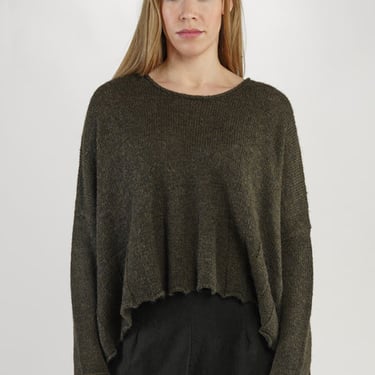 Oversized Drop Shoulder Slouchy Knit Pullover