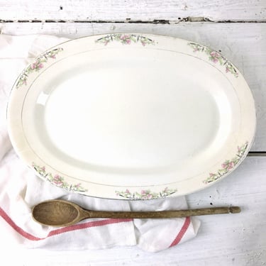 Taylor Smith Taylor TST Iona pattern platter - 15.75" x 10.75 - antique china 