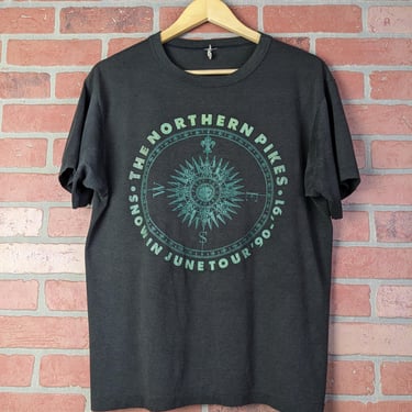 Vintage 1990 Double Sided The Northern Pikes ORIGINAL Band Tee - Large 