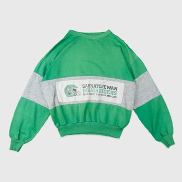 Vintage 1989 NFL Saskatchewan Roughriders Sweatshirt Sz L