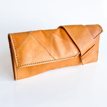 1970s Patchwork Leather Clutch