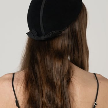 Vintage Felt Cap - Black