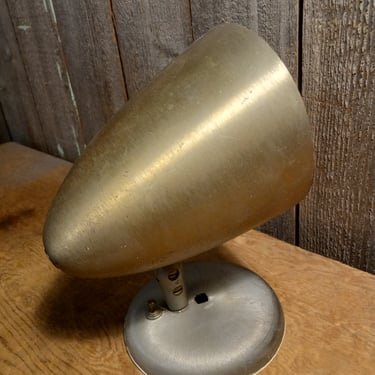 Vintage MCM Aluminum Cone Sconce, 5.375 x 6.75 x 8.5