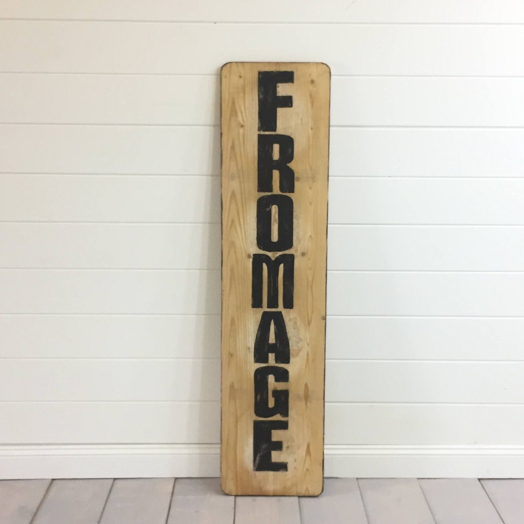 Signs, Repurposed from Vintage European Cheeseboards (Autumn, Fromage ...