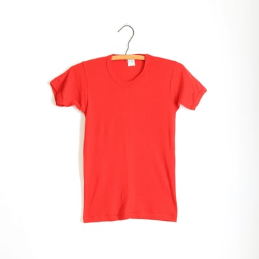 Vintage 60s red 50/50 blend T - Shirt 