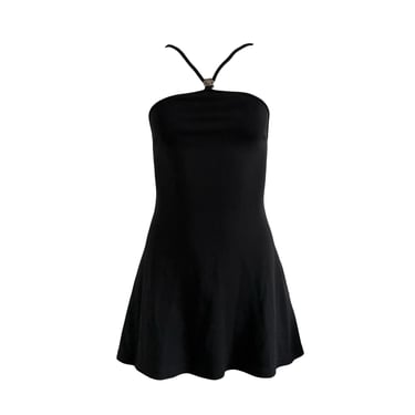 Versace Black Halter Dress