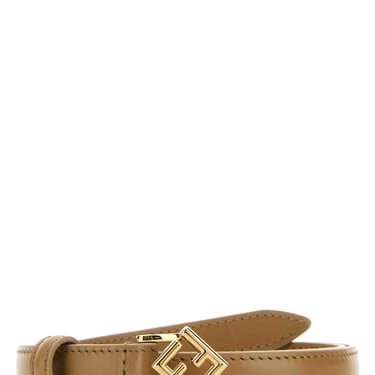 Fendi Women Camel Leather Belt