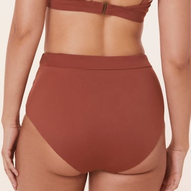 Andie Swim The Wide Band Eco Nylon High Waisted Bottom - Sequoia