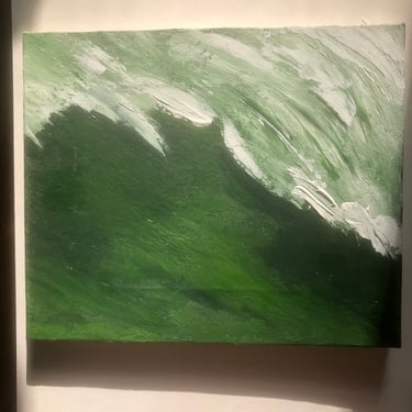 Vintage Oil Painting on Canvas titled Wave 23 