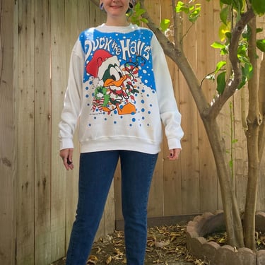 Vintage 1993 Looney Tunes Christmas Sweatshirt 