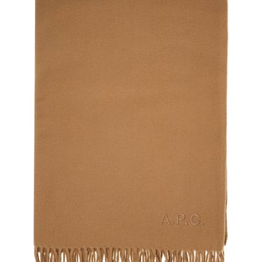 A.P.C. Alix Brodée Wool Scarf Men