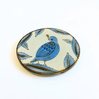 Ken Edwards El Palomar Bird Pottery Trivet 