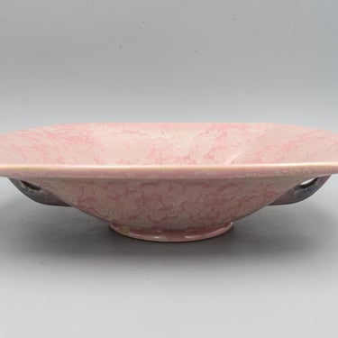 Roseville Tuscany Pink Console Bowl 173-10 | Vintage 1920s Art Deco Pottery Art 