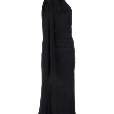 Max Mara Woman Black Silk Moli Long Dress