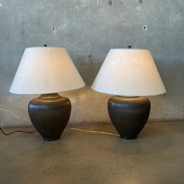 Pair of Modern Ceramic Lamps