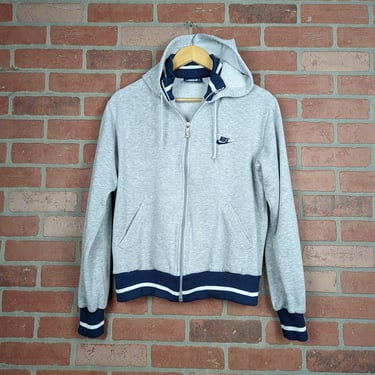 Vintage 80s Nike Full Zip ORIGINAL Hooded Sweatshirt - Medium 