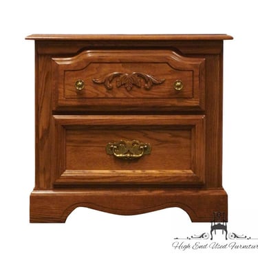 BROYHILL FURNITURE Solid Oak Country French Style 26" Two Drawer Nightstand 64603 6716-92 