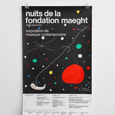&quot;Nuits de La Fondation Maeght&quot; by Joan Miro Exhibition Print