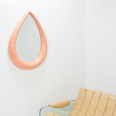 Lacquered Teardrop Mirror, 1980s 