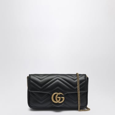 Gucci Black Gg Marmont Mini Bag With Card Holder Women