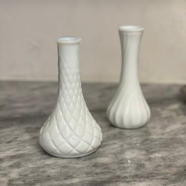 Milk Glass Vases 