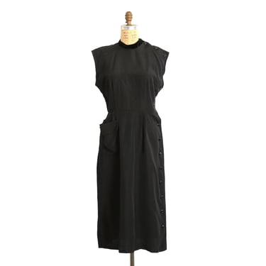 40s black dress 