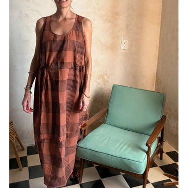 Plaid Bubble Beach Dress